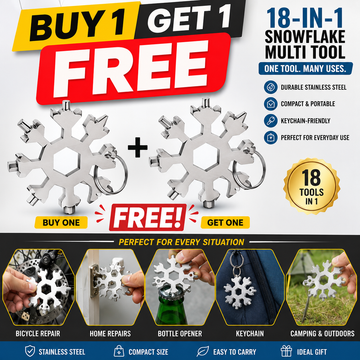 18-in-1 Mini Snowflake Stainless Steel Tool ( BUY 1 GET 1 FREE )